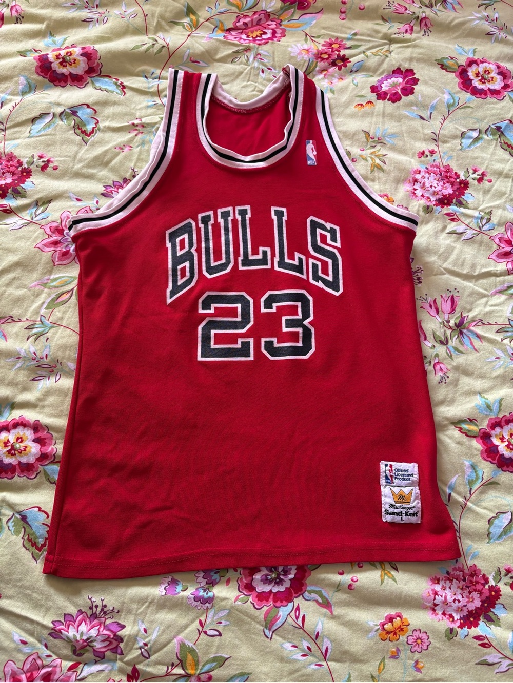 Chicago Bulls x Sand Knit Macgregor Vintage 80s Michael Jordan #23 Red Jersey